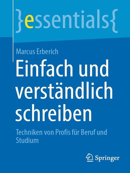 Title details for Einfach und verständlich schreiben by Marcus Erberich - Available